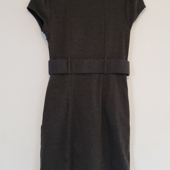 H&M Gray Belted Elegant Work Dress Size 6 with Pockets! - Picture 10 of 13